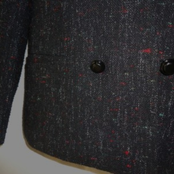 Women's E.H. Woods Black Wool Blazer Size 8 - Picture 2 of 2